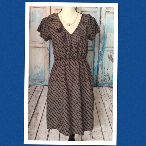 Anthropologie Dresses & Skirts - Anthropologie tan anchor dress
